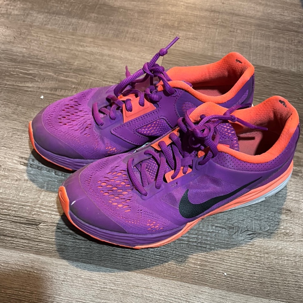 Nike Women's Purple and Orange Running Shoes